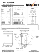 37.5 KVA 240/480 Primary, 120/240 Secondary, Federal Pacific #S2XLH21-37, Dry Type Transformer, 1 Phase, Nema - Image 2