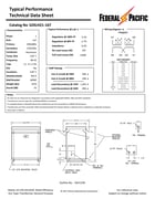 167 KVA 240/480 Primary, 120/240 Secondary, Federal Pacific #S2XLH21-167, Dry Type Transformer, 1 Phase, Nema - Image 2