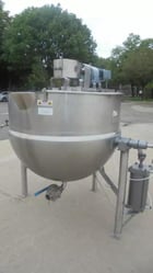 300 gallon Lee #300-CHD9MT, tilting double motion & scrape direct steam kettle w/lift out agitation, 40 PSI @ - Image 1