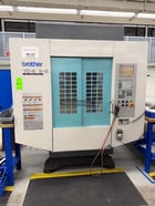 Brother #TC-S2B-0, CNC tapping center, 4-Axis, 21 ATC, Yukiwa 4th axis table, 230 V., 2004 - Image 1
