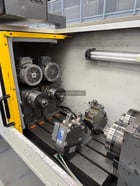 Mollart #LD-500, CNC twin spindle gun drill, GE Fanuc Power Mate control, AEC portable chiller, 230 V. - Image 9