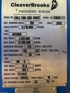 350 HP Cleaver-Brooks #CBLE-200-350-150ST, Packaged Steam Boiler, 150 PSI, AB PowerFlex 400 VFD, 2015 - Image 3