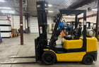 6000 lb. Caterpillar #GC30K, propane, Cushion Tire Forklift, 3-stage mast, side shift, fork positioner, 54" - Image 1