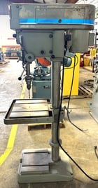 20" Clausing #2221, Single Spindle Drill, 300-2000 RPM, 22" x 19" Table, 1 HP, 1 Phase - Image 6