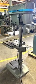 20" Clausing #2221, Single Spindle Drill, 300-2000 RPM, 22" x 19" Table, 1 HP, 1 Phase - Image 8