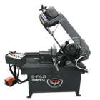 9" x 12" RMT #S-FAB-PDM-9-12, semi-auto pivot double miter bandsaw, 114-229 FPM, 1.75 HP, 8'11" x 1" x 0.035" - Image 1