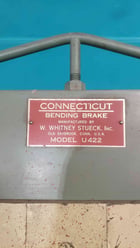 22 gauge x 4' Connecticut #U422, Box & Pan Brake - Image 2