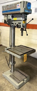 20" Clausing #2221, Single Spindle Drill, 300-2000 RPM, 22" x 19" Table, 1 HP, 1 Phase - Image 2