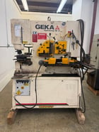 5-1/8" x 5-1/8" x 1/2" Geka #Hydracrop-80-S, hydraulic ironworker, 88 ton, 12" throat, 2-3/4" stroke, 12.5 - Image 1
