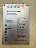 5-1/8" x 5-1/8" x 1/2" Geka #Hydracrop-80-S, hydraulic ironworker, 88 ton, 12" throat, 2-3/4" stroke, 12.5 - Image 8