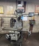 Seiki #3VS, vertical mill with 2-Axis Newall DP700 digital read out, 10" x50" table, 3 HP, 1 shot lube, vise - Image 3