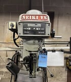 Seiki #3VS, vertical mill with 2-Axis Newall DP700 digital read out, 10" x50" table, 3 HP, 1 shot lube, vise - Image 5