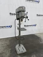 15" Delta Rockwell #15-017, floor model drill press, 1 HP, 4 speed step pulley, keyed drill chuck with bit - Image 3