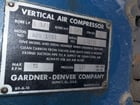 125 psi, Gardner Denver #ADO-1003, Two-Stage Vertical Air Compressor, 870 RPM, 6-3/4" & 3-3/4" bore, 4" - Image 3