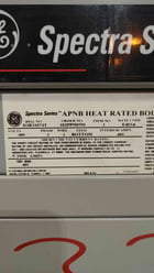 400 Amp. General Electric Spectra Series, Panelboard, 480 Volts, 3PH, 3W, Bottom Feed, (2) 250A 3-Pole - Image 3
