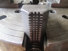 12" Skinner, 4-Jaw Lathe Chuck, 2-1/4"-6 threaded back, 2.75" center hole diameter, chuck key - Image 6