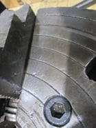 12" Skinner, 4-Jaw Lathe Chuck, L1 back, chuck key - Image 7