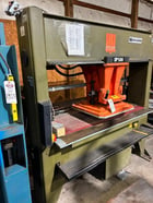 40 Ton, Atom #SP588/40, traveling head hydraulic die cutting clicker press, 6 stroke, 2015 - Image 3