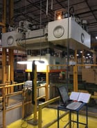 400 Ton, PH #HD2-4P-300-40, 12" stroke, 33" DLO, 81" x60" bed, Vickers pumps, 2000, #9998 - Image 6