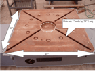 18300 lb. Aronson #DCG180, drop center gravity welding positioner, 48" x48" tbl, 7.5 HP - Image 2