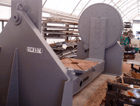 18300 lb. Aronson #DCG180, drop center gravity welding positioner, 48" x48" tbl, 7.5 HP - Image 4