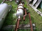 35 gallon Stainless Steel tank, on 4 Carbon Steel legs, upper and lower half of tank bolt together - Image 1