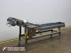 16" wide x 6.1' long, Smalley, Stainless Steel, inclined cleated belt conveyor, food grade belt, 1/2 HP drive - Image 5