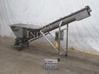 10" diameter x 12.6' long, Cozzini #CSC1014, 304 Stainless Steel, portable incline screw conveyor - Image 5