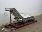 32" wide x 6' long, Friesen, Stainless Steel, inclined cleated conveyor, 61"-65" discharge height, 1/2 HP - Image 5