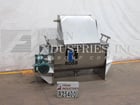 25 cu.ft. Ross #42N-25, 304 Stainless Steel, double ribbon blender w/bag break station with lid, 4" bottom - Image 1