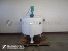 150 gallon Tycon USA, glass lined low pressure jacketed mixing tank, lift up covers, 38" diameter x 32" deep - Image 4