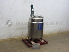400 gallon Feldmeier, 304 Stainless Steel jacketed and insulated tank, 48" diameter x 52" deep, slant bottom - Image 5