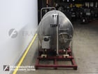 1500 gallon Cherry Burrell #CH, 304 Stainless Steel horizontal tank, 66" diameter x 100" straight wall, dish - Image 3