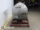 1500 gallon Cherry Burrell #CH, 304 Stainless Steel horizontal tank, 72" diameter x 80" straight wall, dish - Image 3