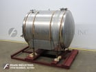 1500 gallon Cherry Burrell #CH, 304 Stainless Steel horizontal tank, 72" diameter x 80" straight wall, dish - Image 5