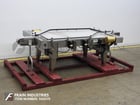 6" W x 130" L Garvey #9700, Stainless Steel, table top belt accumulation conveyor, bi-directional - Image 1