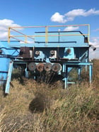 Sludge feed Hopper, 25 cu.yd., 12' W x 9' H x 14' L, 4 screw discharge to truck, Carbon Steel, unused - Image 1