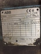 100 HP 3570 RPM ABB, Frame B3, TEFC, 225/113 amps, 230/460 Volts - Image 2