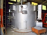 Image for 60" diameter x 72" H Annealing Furnace, gas-fired, hydrogen gas, 2150 Degrees Fahrenheit, complete w/control