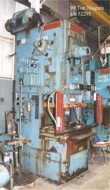 Image for 90 Ton, Niagara #E90, 7" stroke, 19.5" Shut Height, air cushion, air clutch, transverse mounted crankshaft, 1985