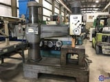 Image for 4' -11" Mecof-Ovada, radial arm drill, 42-1750 RPM, box table, coolant, #2114