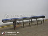 Image for 8" wide x 16' long, Stainless Steel, Intralox belt conveyor, 31"-40" discharge range, 1 HP drive