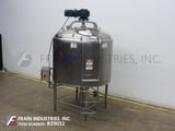 Image for 700 gallon APV Crepaco #CCA, 304 Stainless Steel jacketed & insulated process tank, 66" diameter x 48" straight wall, 75 psi, dome top
