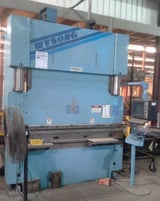 Image for 140 Ton, Wysong #PHP140-96, CNC Hydraulic, 8' overall, 78" between housing, 23" daylight, 14" stroke, 7" throat, 15 HP, 1995