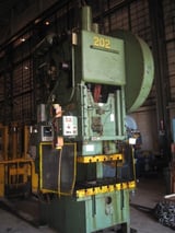 Image for 150 Ton, Verson #150-OBG, geared gap frame press, 8" stroke, 22" SH, air clutch, 1969, #10060