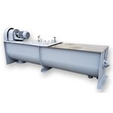 Image for Stainless Steel paddle mixer, 24" width x 8' L, 2' deep mixing chamber, 22" L x 1.5" width paddles, 14" x14" access panel, 8" outlet, 5 HP, #16393