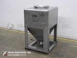 Image for 49.44 cu.ft., Tote Systems #1400L, 316 Stainless Steel, 1400 liter capacity, 48" W x 48" L x 60" D, 24" dia. manway w/clamp down cover, 10" dia. discharge (3 available)