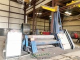 Image for 8' x 1" Faccin #4HEL, 4-roll, hydraulic plate roll, hydraulic drop end, emergency stop, pedestal stand, 2006, #A5983