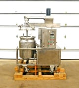 Image for Mega Engineering #HPE-VA2115, pressure mixer, 304 Stainless Steel, 2 HP, 1740 RPM, 230/460 V., 24" deep x 20" tank, casters