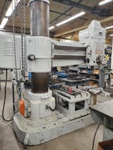 Image for 5' -15" Niles, radial arm drill, 28" x22" t-slotted box table, 220 V., 60 cyl., 3-phase